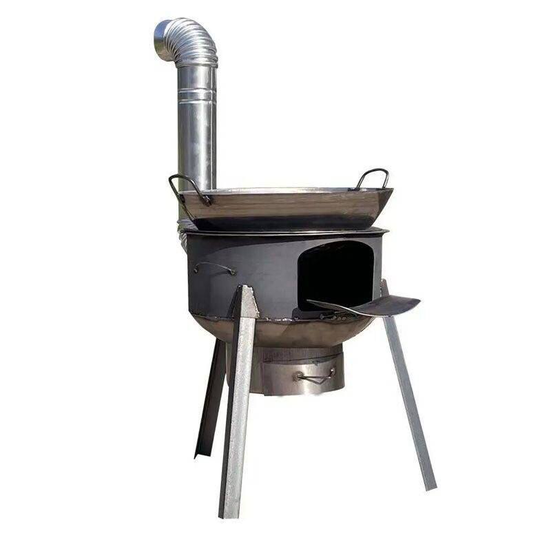 小型柴火炉庭院柴火灶土锅台户外家用无烟烧柴火的炉灶锅灶节能