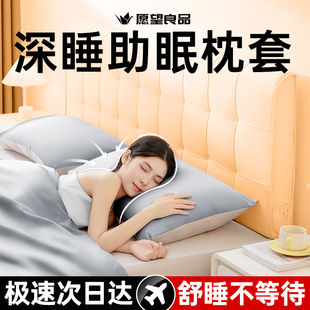 家用儿童枕芯套2024新款 A类助眠枕套纯色枕头套一对装 100新疆纯棉