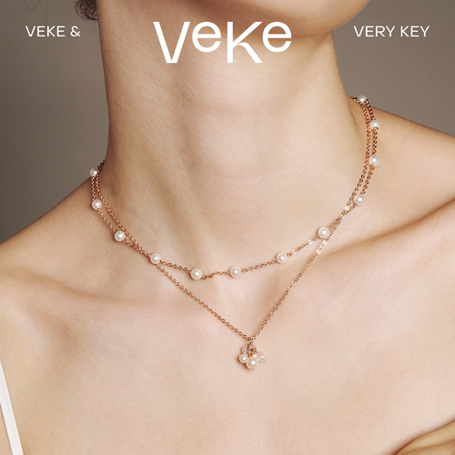 VEKE「晚星」系列项链女士气质款优雅锁骨链NC18267B