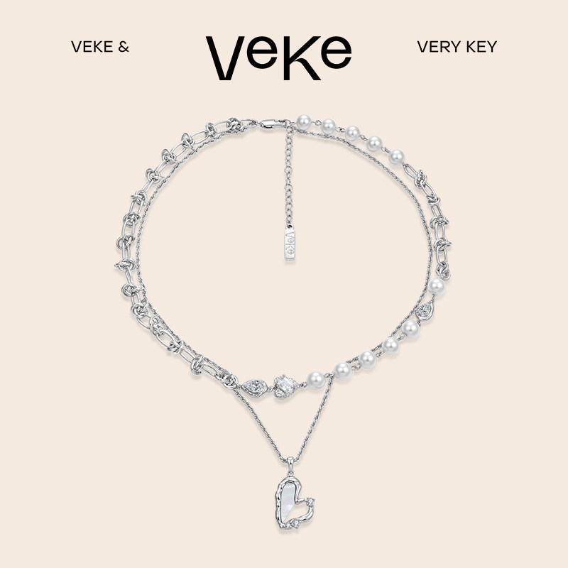 VEKE原创「还给我系列」贝壳吊坠项链小众设计感高级甜酷风毛衣链