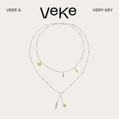 【黄灿灿同款】VEKE「枕春」长款叠戴精致锁骨链简约项链NC16943A