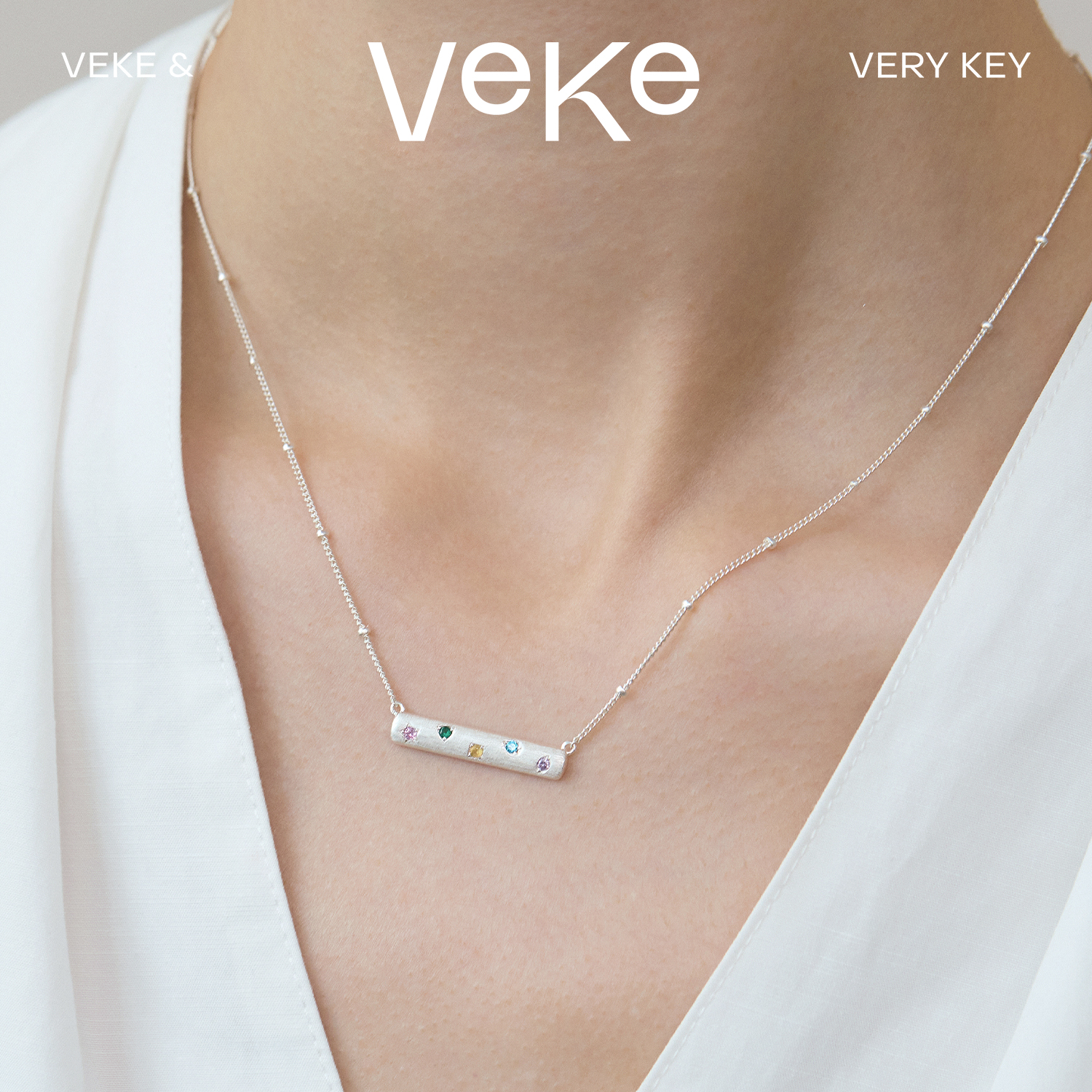 VEKE「质数」项链锁骨链高级时尚感个性礼物项链女