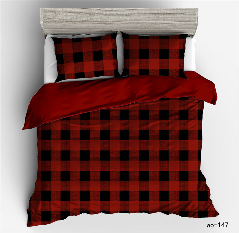 维欧跨境家纺经典格子数码D被套枕套三件套duvet cover高性价比高么？