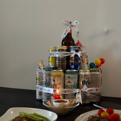 啤机蛋糕diy材料装饰丝带啤酒塔生日礼物实用惊喜送老公男生朋友