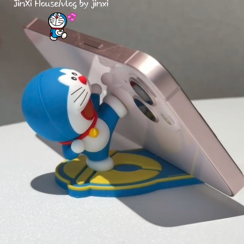 哆啦A梦手机支架办公室看剧神器