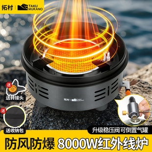 露營炊具新款 卡式 爐戶外便攜式 分體式 燒水 爐具煮茶爐燃氣爐分離式