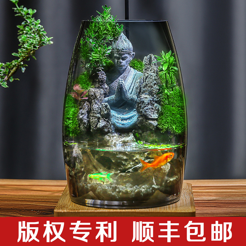 大圣归来桌面苔藓微景观生态瓶创意真植物苔藓绿植造景礼物生态缸