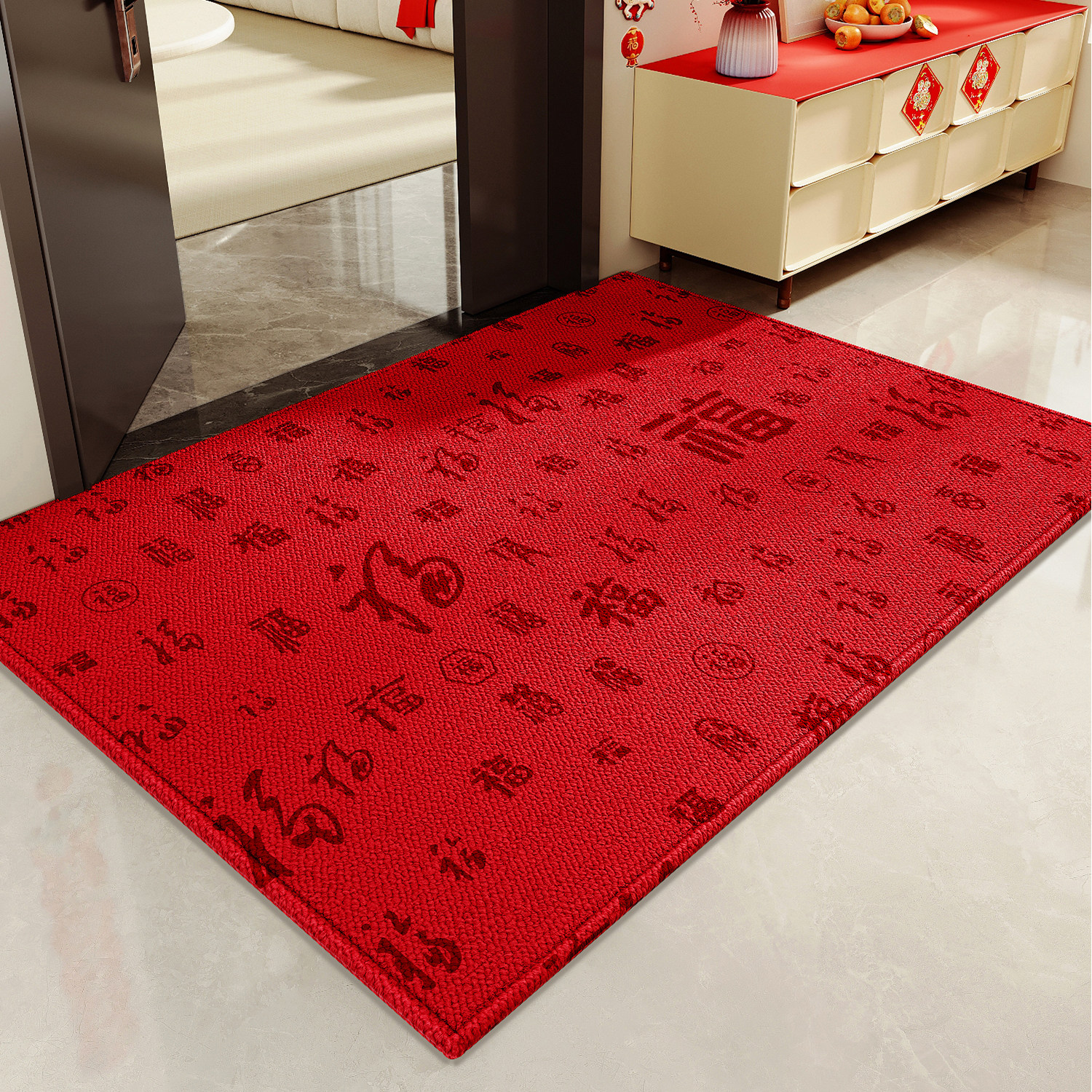 马年红色入户门地垫2026新款进门口门垫耐脏家用脚垫室内防滑地毯,居家布艺,入户地垫,淘宝优惠券,粉丝福利购,淘宝优惠卷