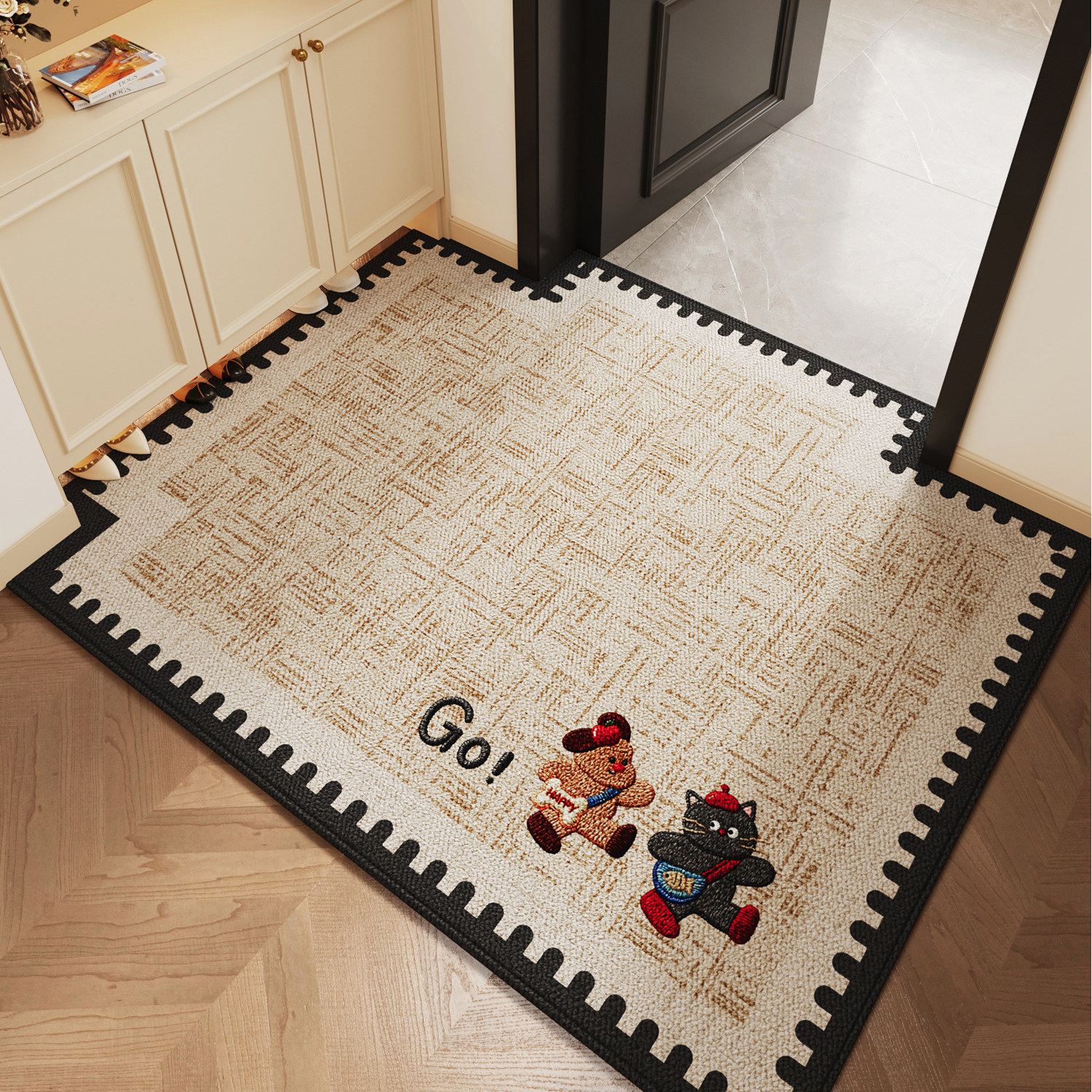 卡通入户门地垫2026新款高级感进门耐脏防滑家用玄关蹭土脚垫门垫,居家布艺,入户地垫,淘宝优惠券,粉丝福利购,淘宝优惠卷