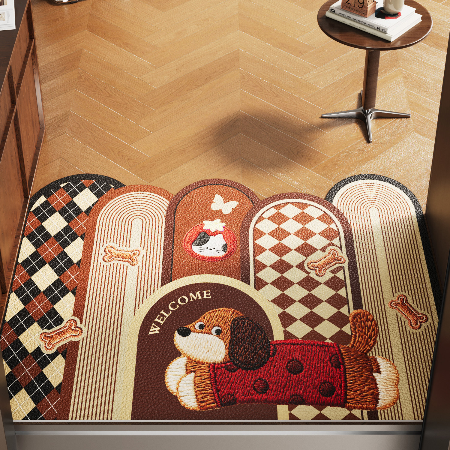 卡通小狗入户门地垫家用防滑门垫进门口2026新款地毯专用 pvc脚垫,居家布艺,入户地垫,淘宝优惠券,粉丝福利购,淘宝优惠卷