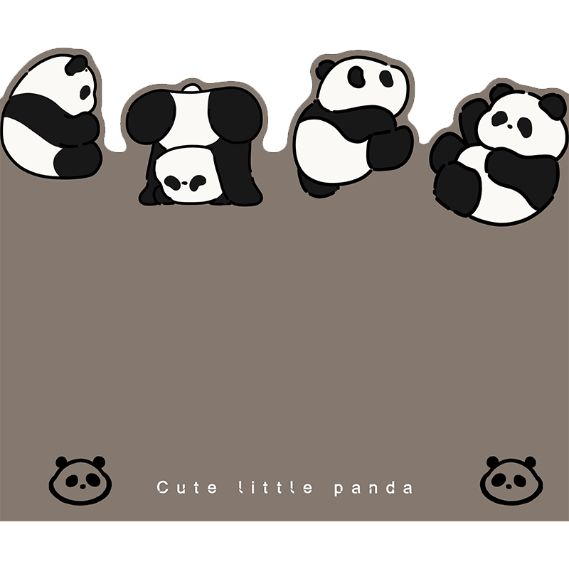 pvc地垫入户卡通门垫进门口皮革脚垫家用熊猫地毯垫自由裁剪垫子