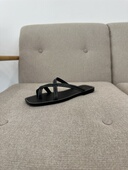 ROW春夏季 ANDS 平底人字拖鞋 THE 方头女鞋 日常凉鞋 款 夹趾拖鞋