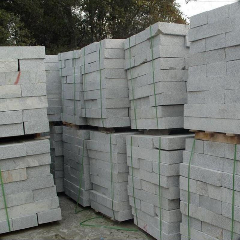 荔枝市政工程庭院毛石板路沿石平侧石景区地面砖光面石板材芝麻灰