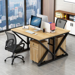 销办公桌椅组合电脑桌现代简约屏风隔断办公家具职员桌246工作厂