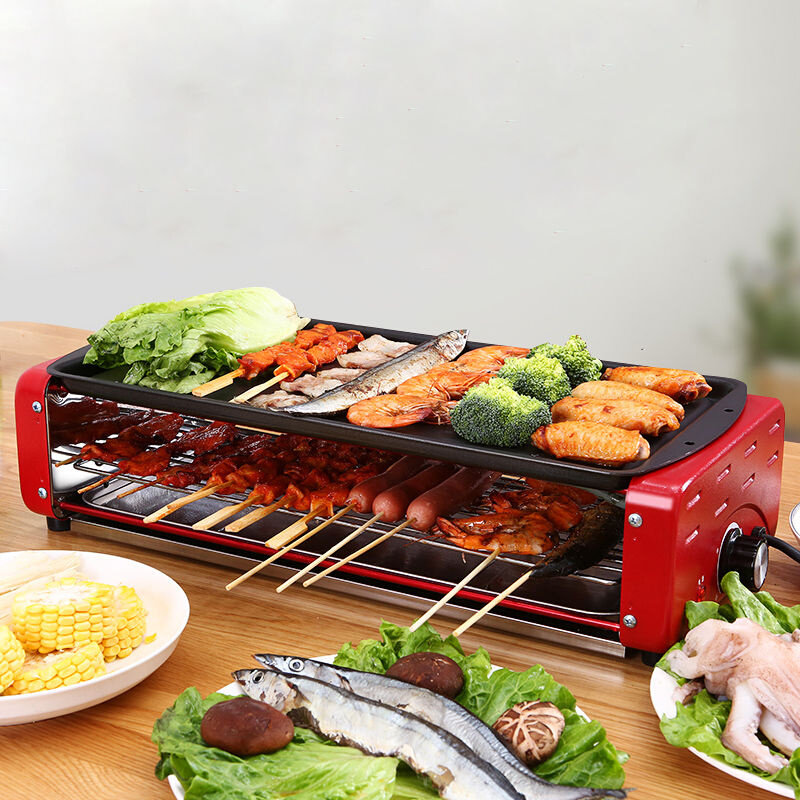 韩式烧烤b炉家用电烤肉炉锡纸烧烤电烤炉烧烤家用电烤盘室内烧烤