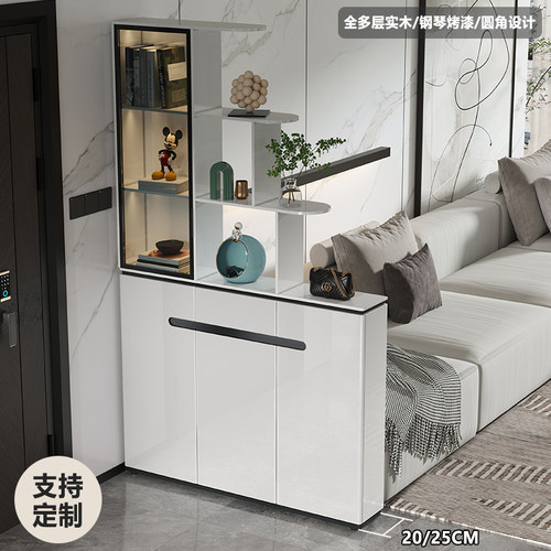 简约烤漆多层实木玄关柜