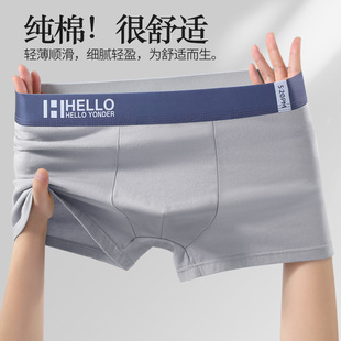 广东广州汕头内裤男纯棉平角中腰四角大码深圳普宁潮汕中山小榄镇