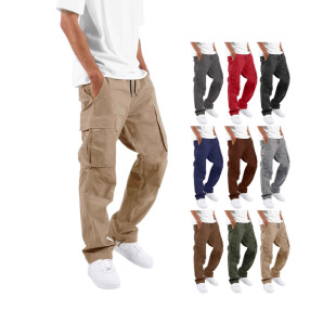 buckle leg work pants抽绳直筒系扣工装 Drawstring 裤 straight