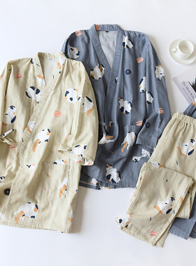 Printed V-neck loose fitting housewear suit印花V领宽松家居服