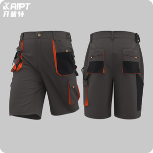 splicing 短裤 breathable pants男系扣拼接透气工装 work Buckle
