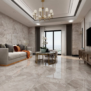新款瓷砖600X1200通体大理石地砖客厅灰色简约防滑地板砖新款大板
