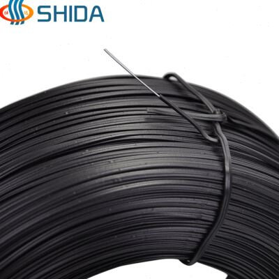 仕达PVC塑料包胶绑扎带环保双扁电源线绑丝电镀锌包塑铁丝芯扎线