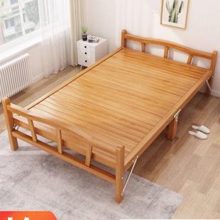 凉床加固竹板简易床便携宿舍午休硬板床 折叠竹床单人双人家用夏季