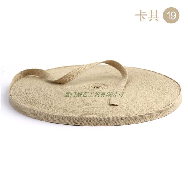 爆品厂促织带帆布滚边1c棉m彩色全棉带字m带布带服装带包边条人品