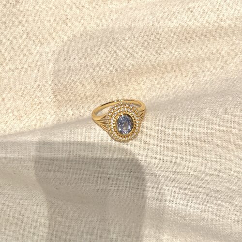 【新品上市】曼卡龙/慕璨Nova·蓝色烟花S925银戒指百搭复古款
