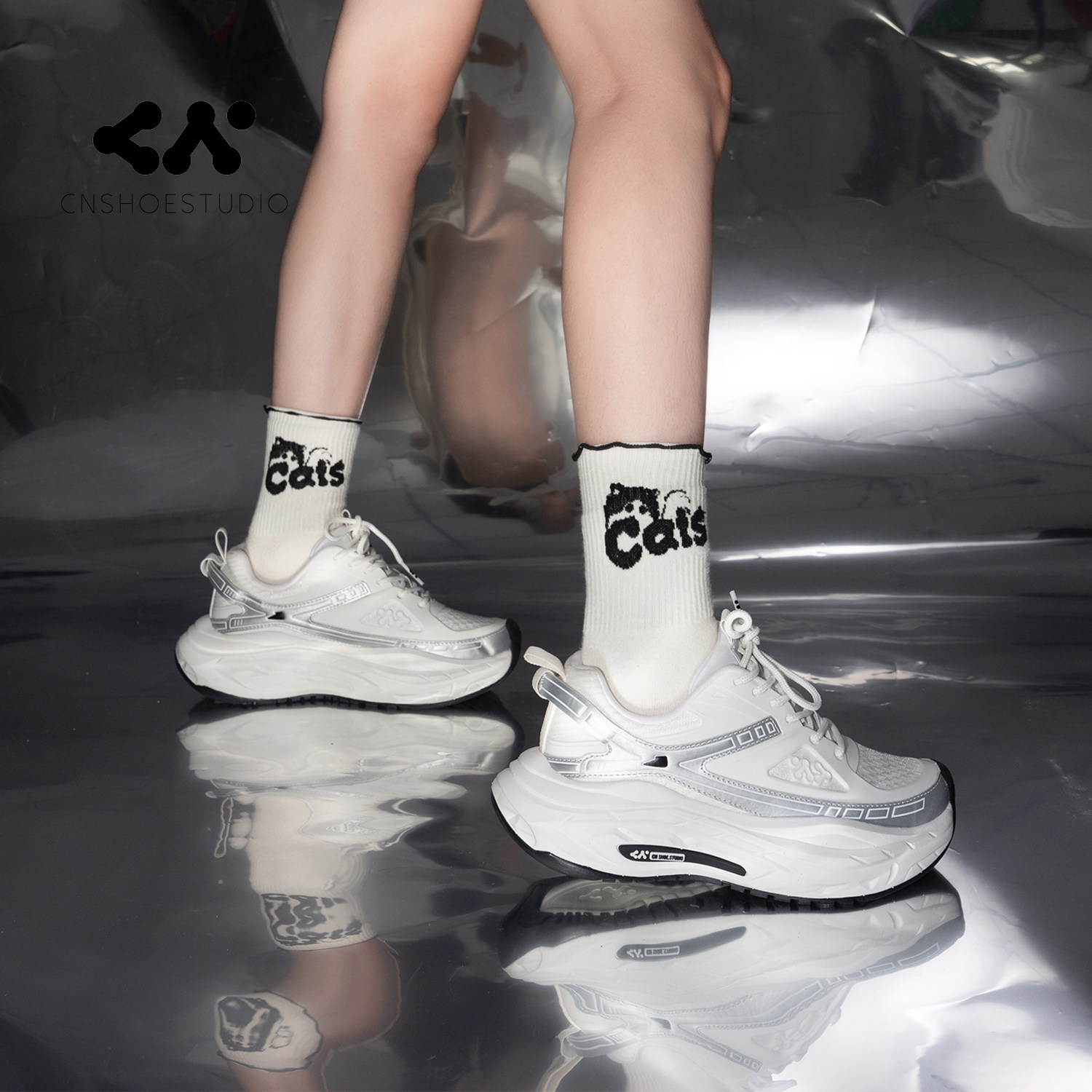 CN原创网面鞋男女款时尚潮酷休闲鞋女生老爹鞋厚底轻便增高运动鞋,女鞋,老爹鞋,淘宝优惠券,粉丝福利购,淘宝优惠卷