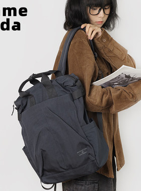 电玩汽水灰色通勤风双肩揹包适用16英寸电脑 31x10x45cm大容量挖