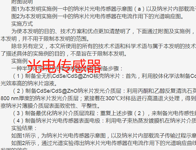 光电传感器加工生产制造技术专利方法工艺
