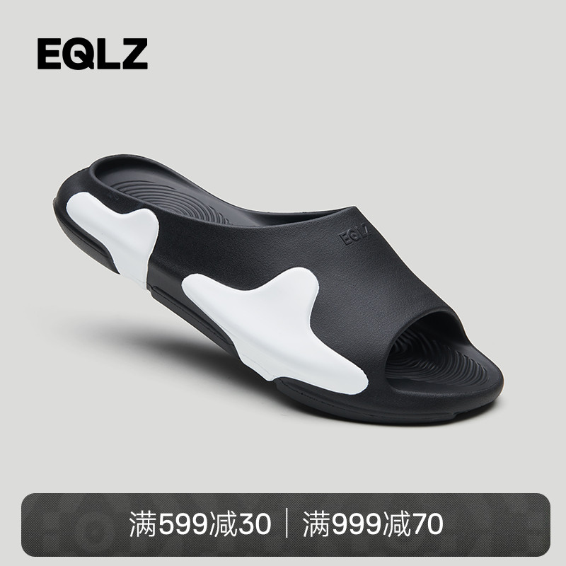 eqlz官方防滑沙滩拖鞋情侣外穿