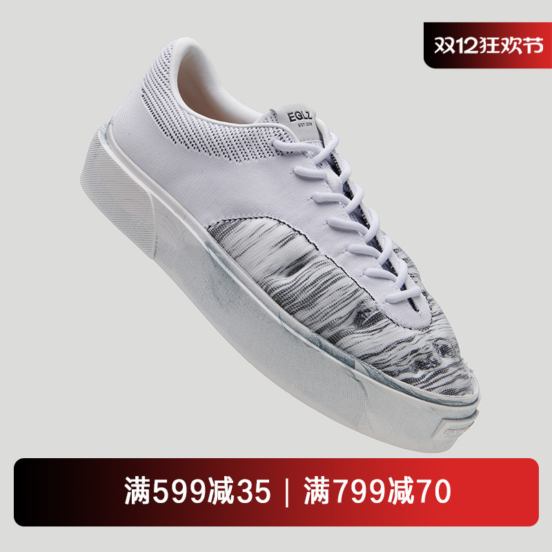 eqlz飞织板鞋国潮原创男士休闲鞋