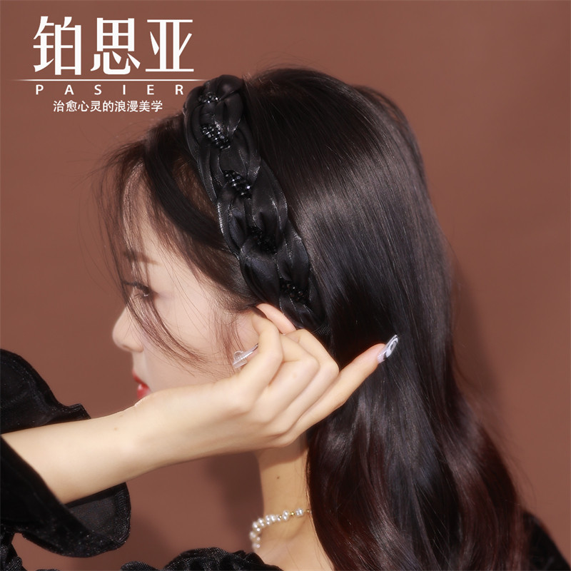 铂思亚新款宽边发箍女