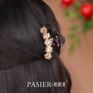 铂思亚小桂花发夹女新款甜美精致亚克力发卡小号半扎发抓夹头饰