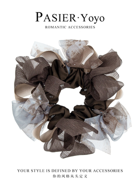 扎染法式优雅浪漫蝴蝶结发圈FB2909