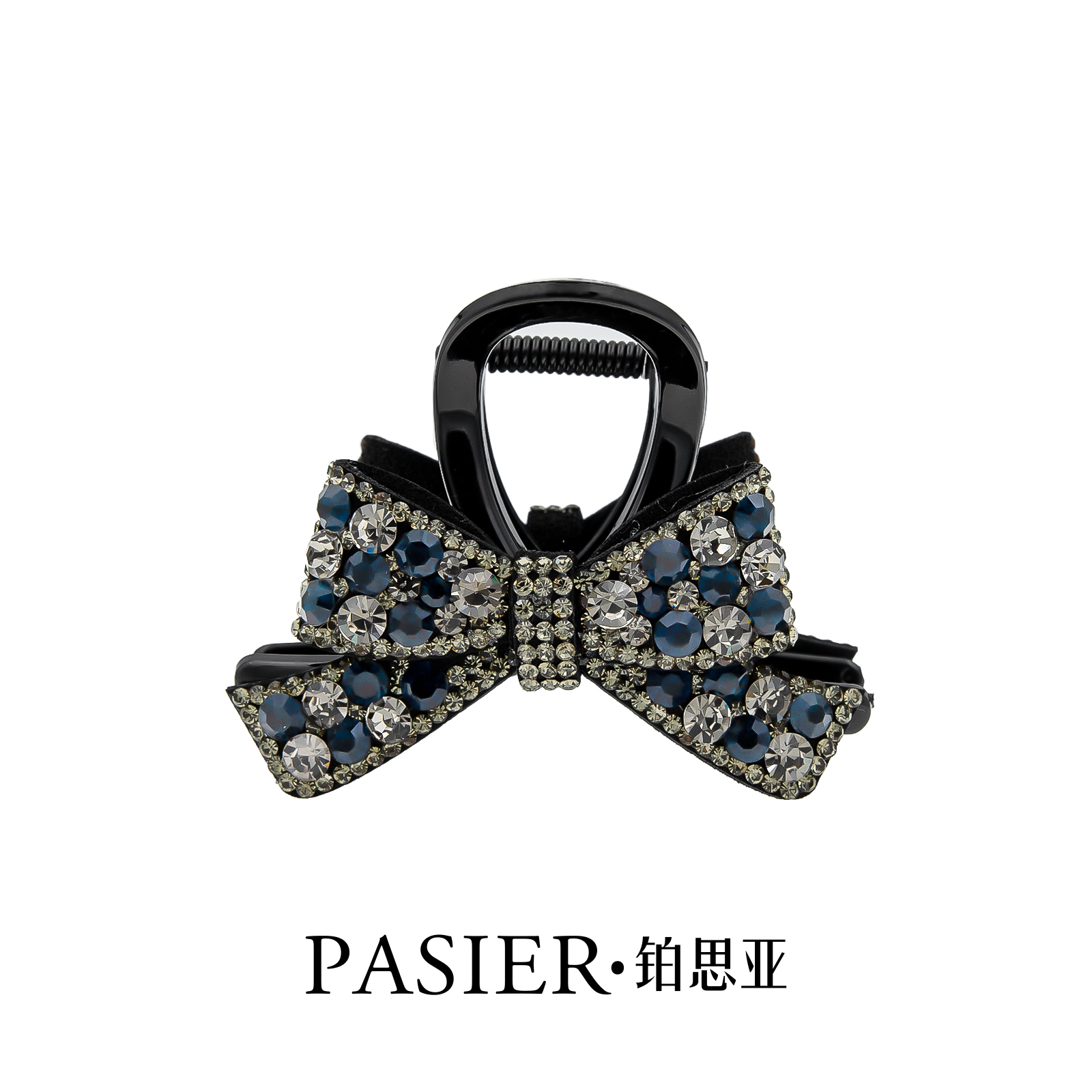 铂思亚黛安娜发夹女后脑勺蝴蝶结盘发抓夹高级轻奢感鲨鱼夹头饰