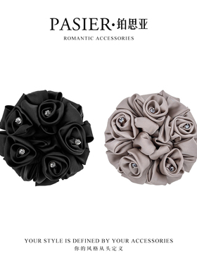 铂思亚法式浪漫感显气质显发量轻奢百搭发圈 FB2887