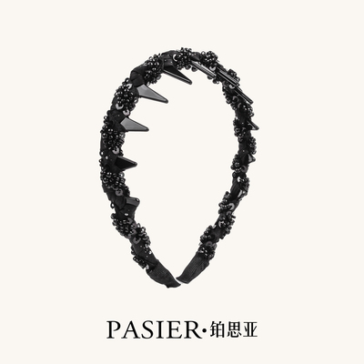 铂思亚巴黎王妃轻奢气质串珠繁星发箍 FB1544黑DR0124黑FB1754