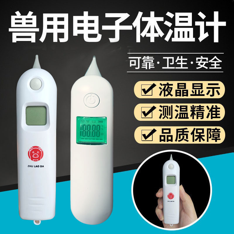 高精度兽用电子温度计红外线测温仪 猪用牛羊马狗宠物动物体温计