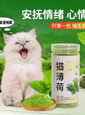 猫薄荷粉末可食用猫薄荷高纯度骗猫咪罐装猫草猫咪专用细粉纯正粉