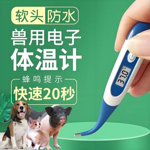 电子体温计宠物猫咪狗狗猪羊专用养殖场兽用测体温表肛温度计动物
