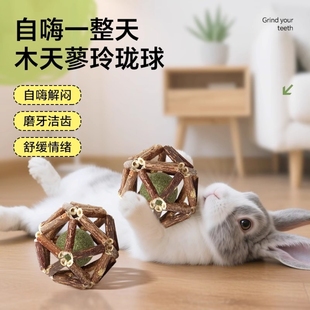 兔子玩具超大磨牙棒解闷草球侏儒兔豚鼠专用零食龙猫薄荷用品大全