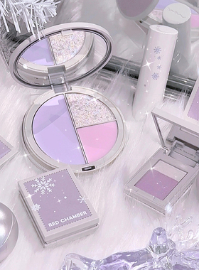 于适同款澄冬限定rc多用膏水晶粉腮红眼影口红高光redchamber朱栈