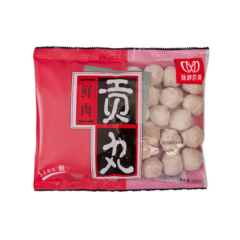 美奇唯新鲜肉贡丸430g猪肉丸手工制作Q弹劲道火锅空气炸锅麻辣烫
