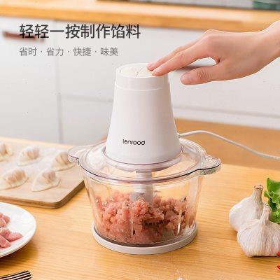 邻鹿家用电动不锈钢打馅碎菜搅拌机料理机 双档选择多功能绞肉机