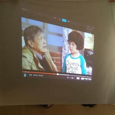 投影机幕布简易折叠便携背投双面成像橱窗展示屏幕餐饮门窗可定做