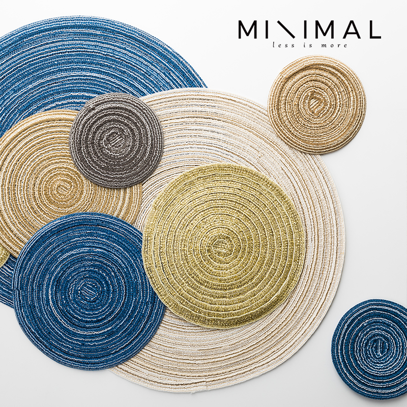 碗盘子北欧餐桌茶杯隔热家用编织