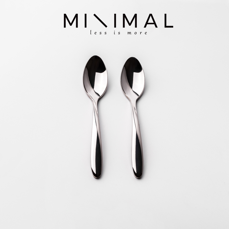 加厚精致咖啡勺子 不锈钢咖啡杯匙 简约小调羹沙冰勺搅拌勺甜品勺